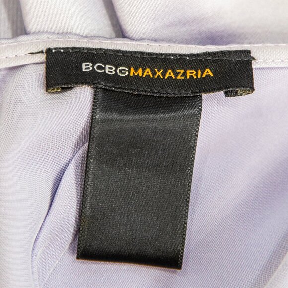 BCBGMAXAZRIA Y2K Lavender Halter Gown with Removable Sheer Capelet, size 2 - Picture 6 of 6